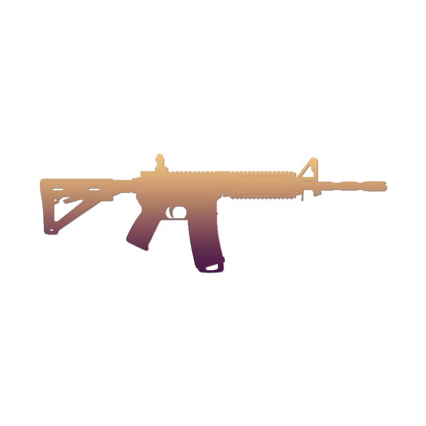 AR-15 Assault Rifle Gun - Decal Sticker - Multiple Patterns